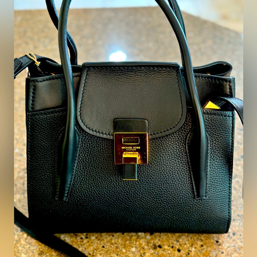 RARE Michael Kors Collection Bancroft Genuine Leather Satchel